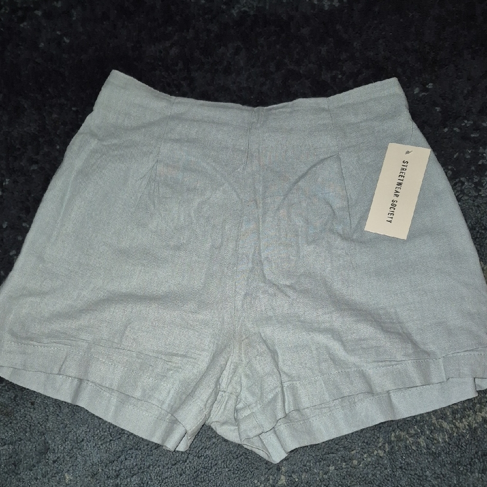 💥5/35 Nwt Streetwear Society Gray High Waist Shorts..size S